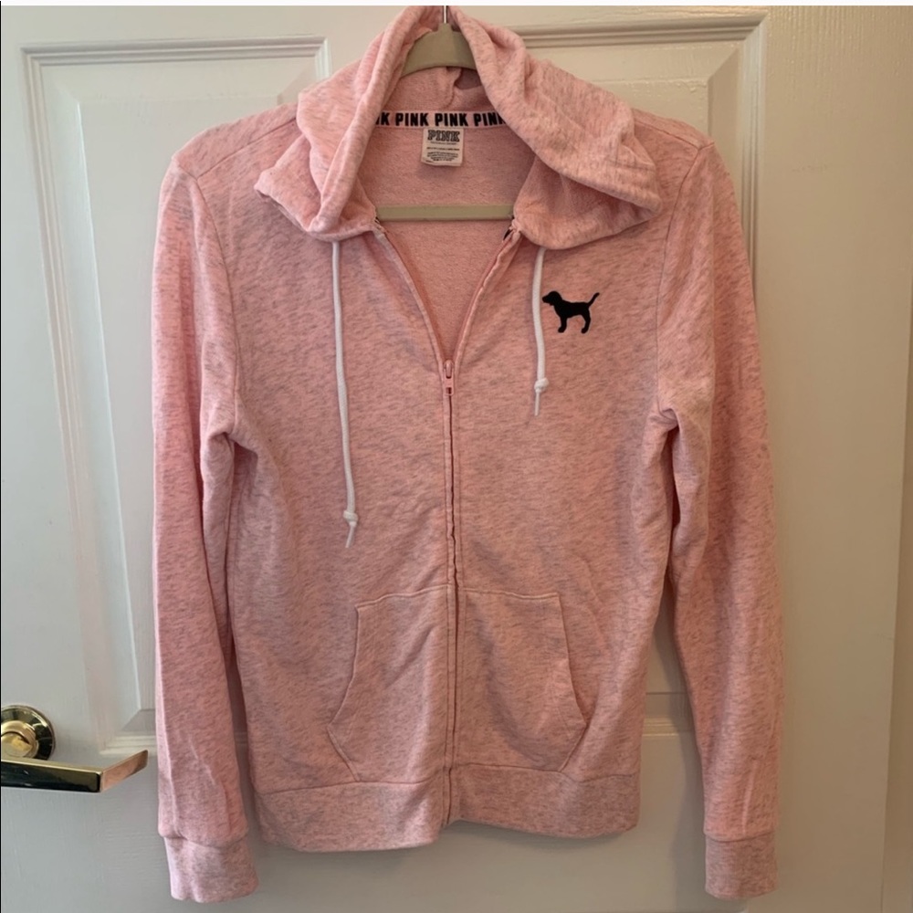 VS PINK full zip hooded sweatshirt